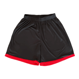 Short deportivo negro con detalle rojo